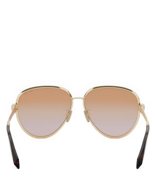 Serpenti Forever Pilot Metal Sunglasses, 59mm