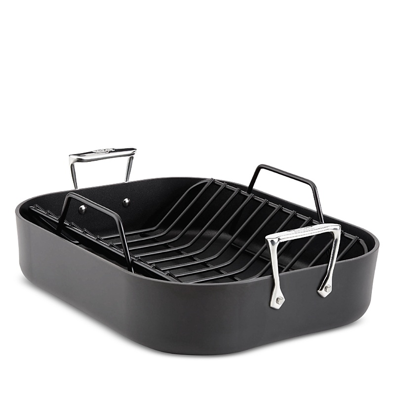All-clad Ha1 Expert Cookware, Nonstick Roaster With Rack In Black