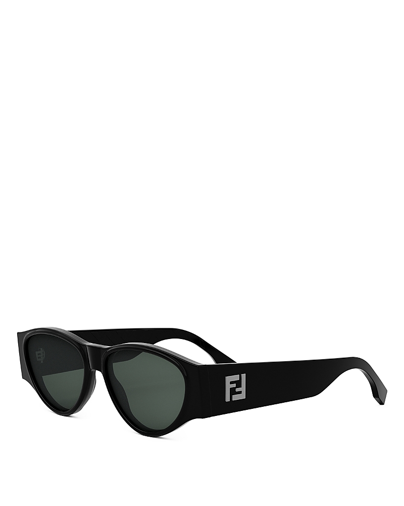 Fendi Ff Squared Oval Sunglasses, 55mm