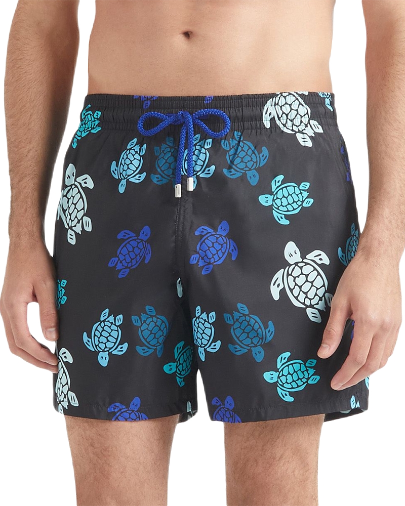 Vilebrequin Graphic-print Swim Shorts In Black