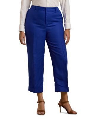 Ralph Lauren - Linen Blend Twill Cropped Pant