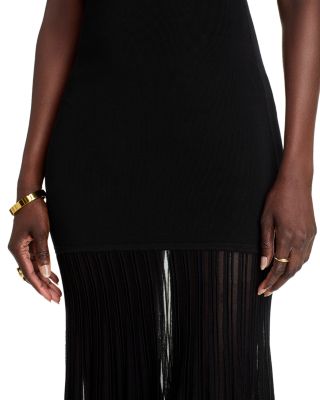 Tube Top Sheer Maxi Dress