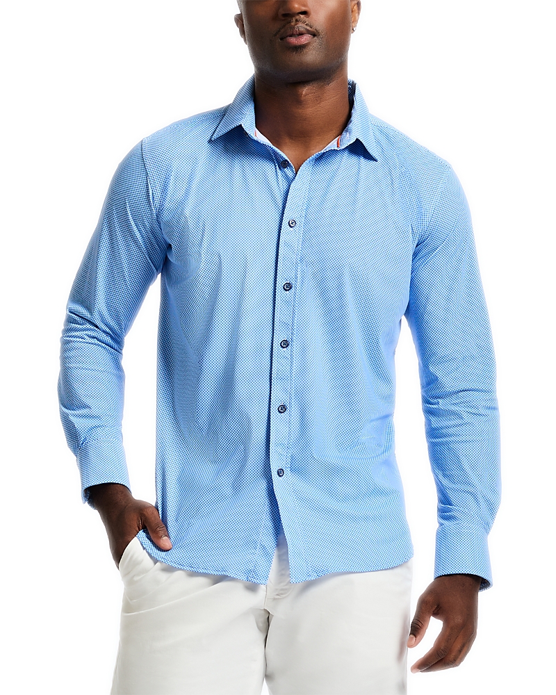 Robert Graham Leros Textured Long Sleeve Button Front Shirt