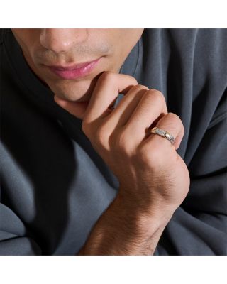 14K Yellow Gold & Sterling Silver JH Essentials Diamond Pav&eacute; Band