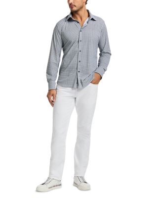 Gresham Printed Long Sleeve Button Front Shirt