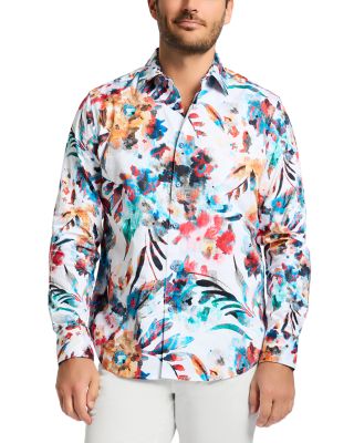 Robert Graham - Printed Long Sleeve Button Front Shirt