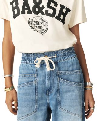 Mima High Rise Straight Jeans in Blue Jeans