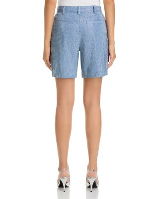 Chambray Rhinestone Shorts