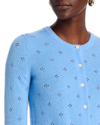 Cashmere Pointelle Cardigan