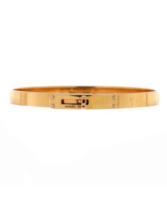 Pre-Owned HERMÈS - Pre-Owned HERMES Pre-Owned Hermes Kelly Bracelet 18K Rose Gold with 4 Diamonds