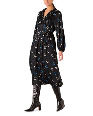 Scattered Hoops Midi Dress