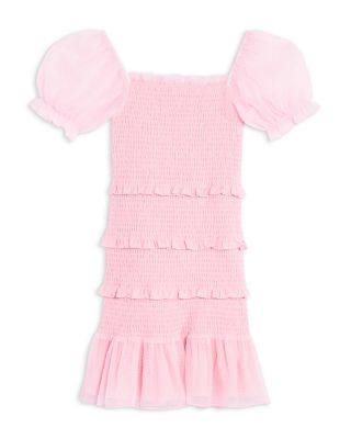 Girls' Laila Puff Sleeve Tiered Smocked Dress - Big Kid