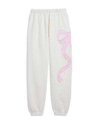 KatieJnyc - Girls' Dylan Bow Appliqu&eacute; Jogger Pants - Big Kid