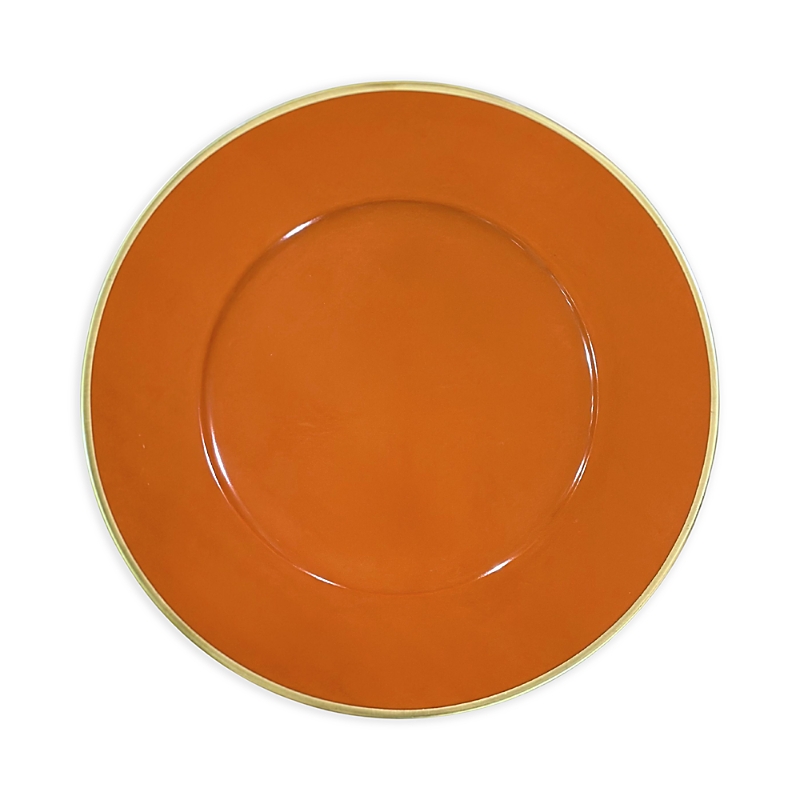 Anna Weatherley Brushed Gold Charger In Multi