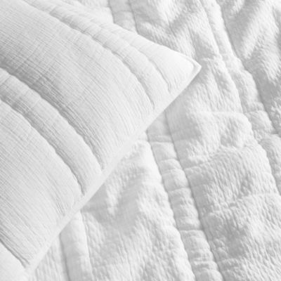 Crinkle Gauze Coverlet Set, Full/Queen