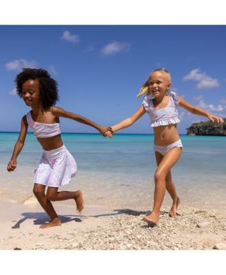  Girls' Daisy Chain Frilled Crop Bikini - Little Kid, Big Kid