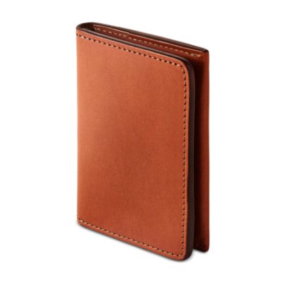 Swanfield Italian Vachetta Leather Bifold Wallet