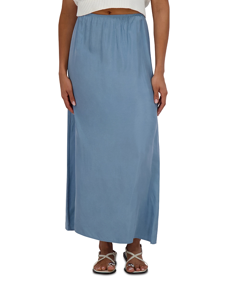 Point Brushed A Line Skirt