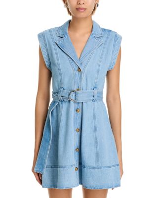 Lya Belted Denim Dress