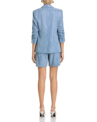 Chambray Rhinestone Shorts