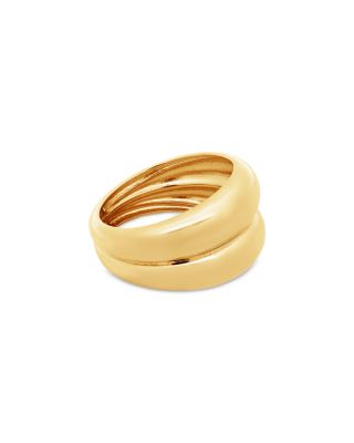 Double Dome Ring in 14K Yellow Gold