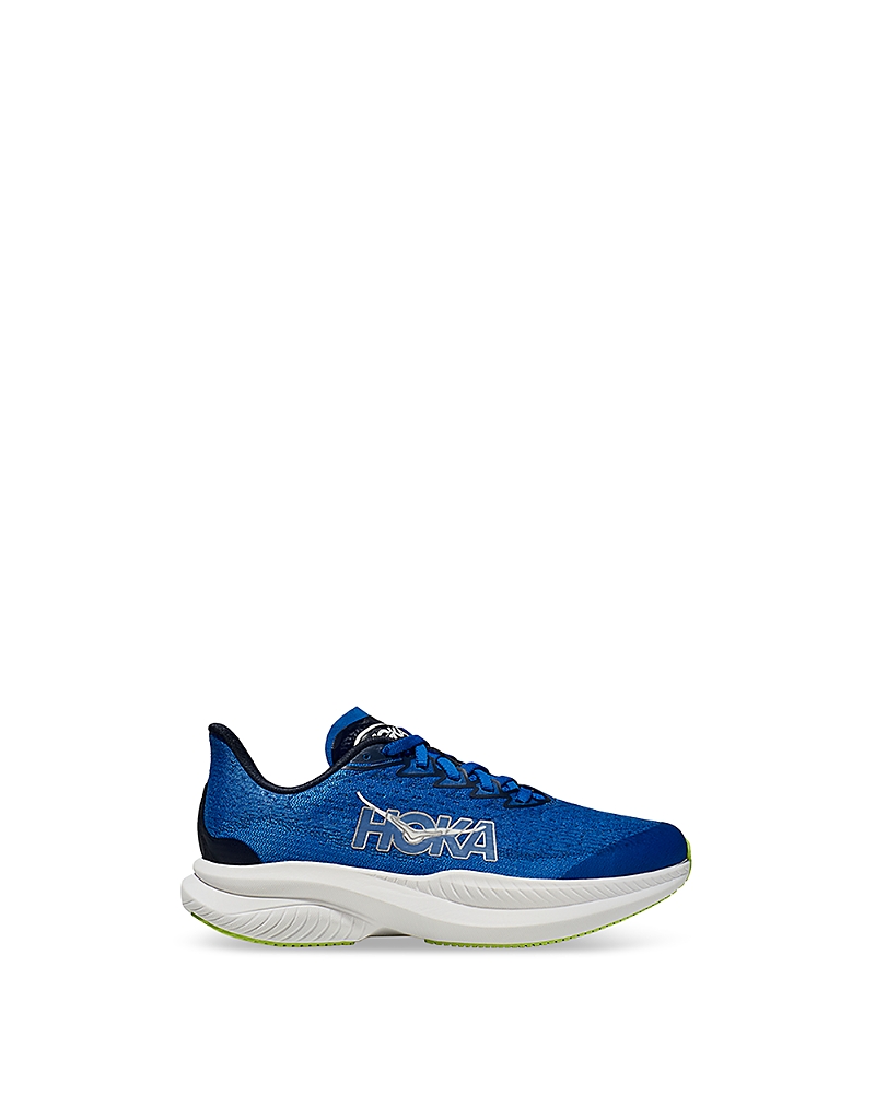 Hoka Unisex Mach 6 Youth Running Sneakers - Big Kid In Electric Cobalt / Varsity Navy