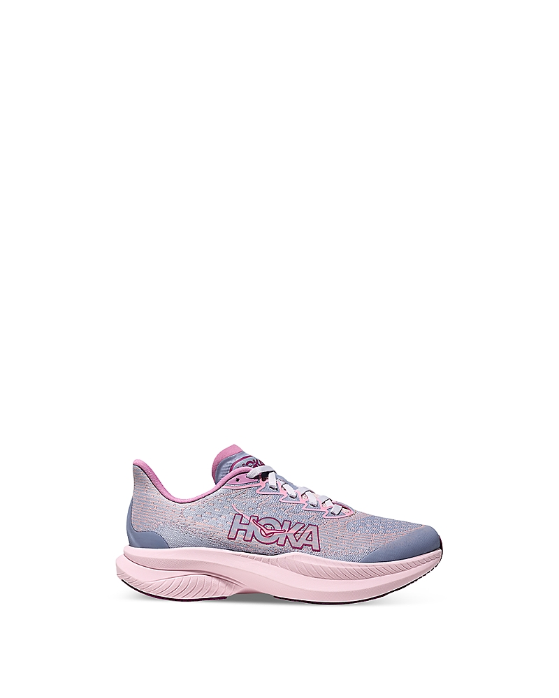 Hoka Unisex Mach 6 Youth Running Sneakers - Big Kid In Grape Agate / Lupine
