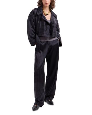 Fluid Pinstripe Trousers