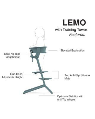LEMO 3-in-1 High Chair + Training Tower 