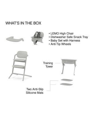 LEMO 3-in-1 High Chair + Training Tower 