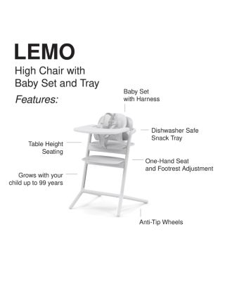 LEMO 3-in-1 High Chair + Training Tower 