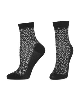 HUE - Pointelle Anklet Socks