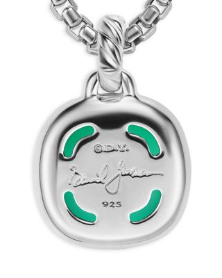 Albion&reg; Pendant in Sterling Silver with Lagoon Orchid and Diamonds, 11mm