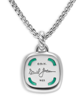 Albion&reg; Pendant in Sterling Silver with Lagoon Orchid and Diamonds, 15mm