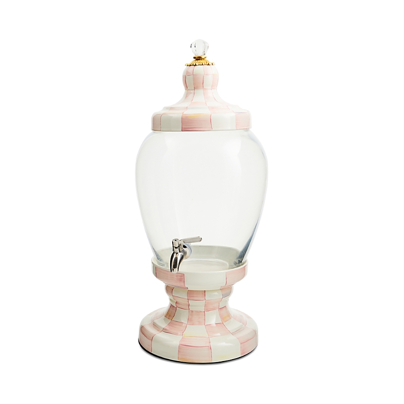 Mackenzie-childs Rosy Check Beverage Hostess