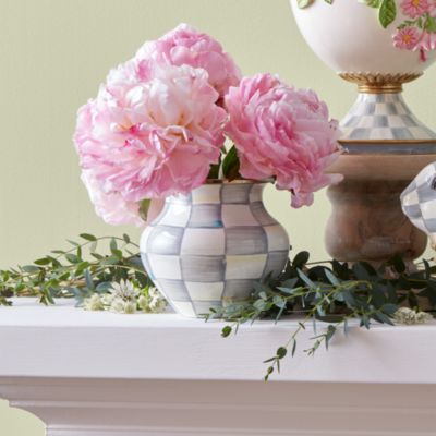 Sterling Check&reg; Enamel Vase