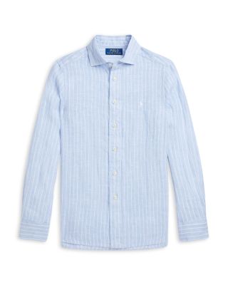 Ralph Lauren - Boys' Striped Linen Shirt - Little Kid, Big Kid