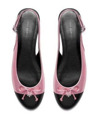 Women's Capped Toe Slingback Flats