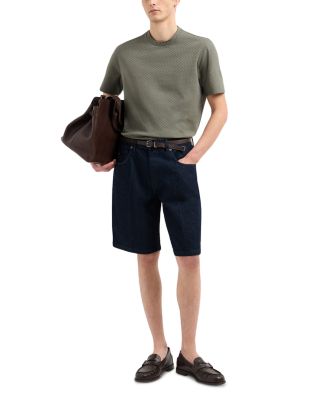 Jacquard Basketweave Tee