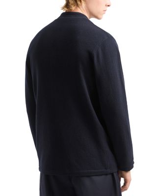 Regular Fit Button Front Wool Jacket