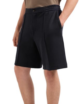 Textured Elastic Waist Shorts