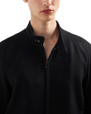 Regular Fit Jacquard Bomber Jacket