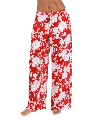 L'AGENCE - Geraldine Ikebana Floral Wide Leg Pants Swim Cover-Up