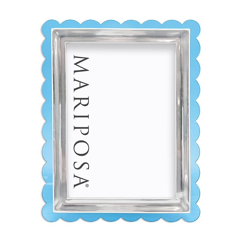 Mariposa Acrylic Scallop Picture Frame, 5 X 7 In Light Blue