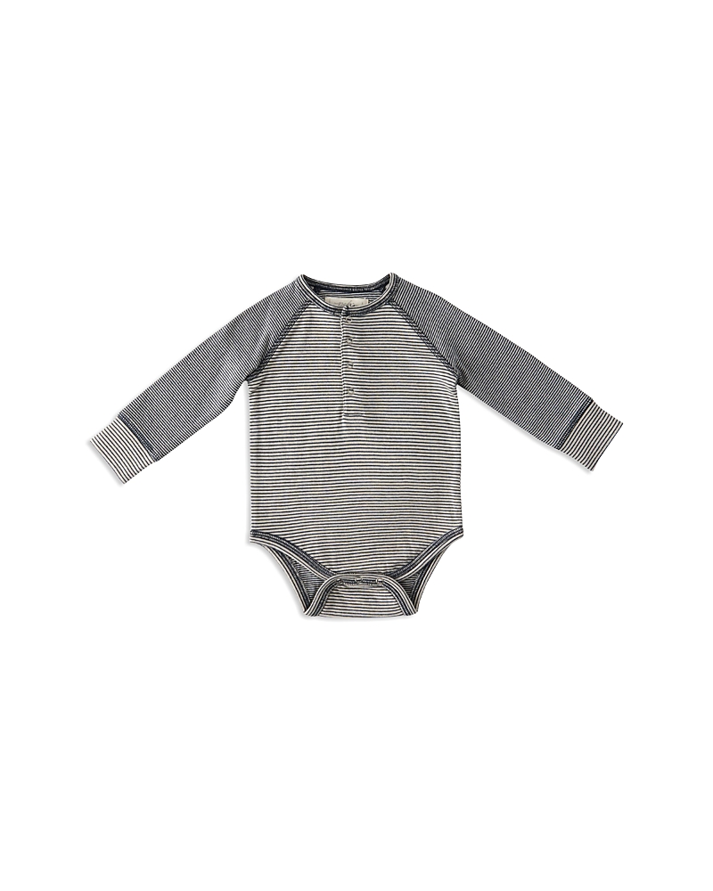 Shop Pehr Unisex Sailor Stripe Raglan One Piece - Baby In Ink