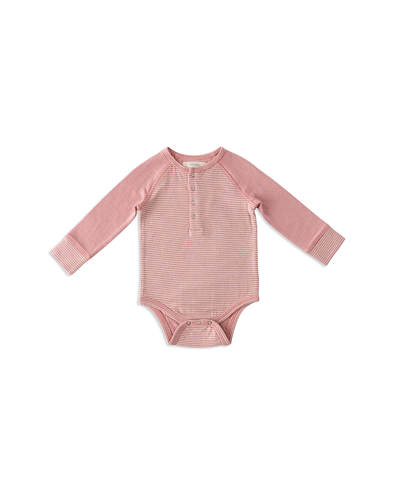 Pehr Unisex Sailor Stripe Raglan Bodysuit - Baby In Tea Rose
