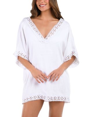 Lakeside V Neck Tunic Swim Cover-Up
