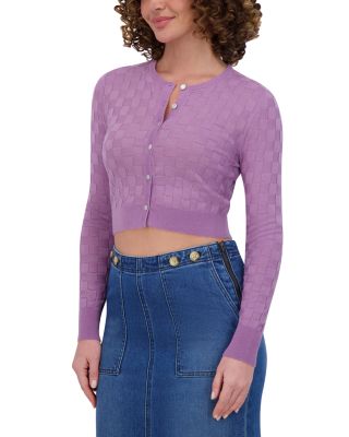 Checker Knit Cardigan 