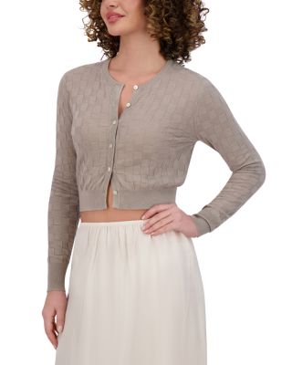 Checker Knit Cardigan 