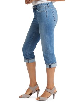 Marilyn High Rise Cropped Cuffed Jeans